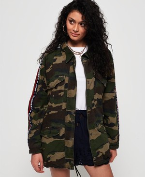 Superdry Lilith Oversized Rookie Shacket Női Kabát Camo | OXYSH5283